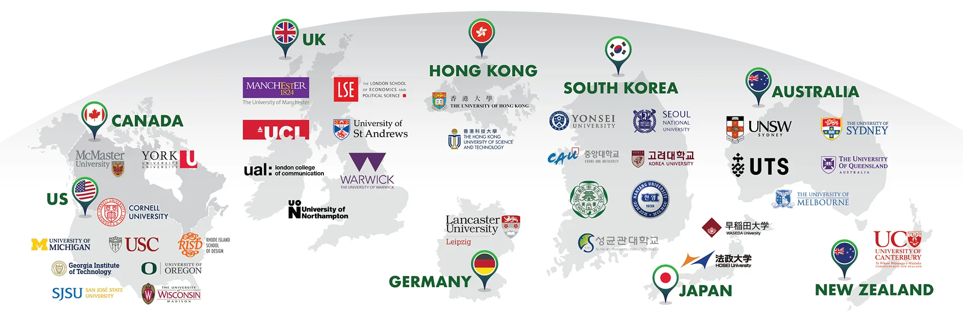 Our class of 2025 University Destinations